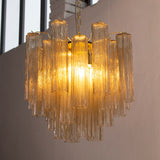 Murano Smoke Tronchi Chandelier Ø53 - 24 Tubes
