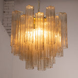 Murano Smoke Tronchi Chandelier Ø53 - 24 Tubes