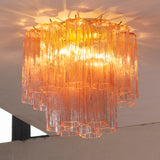 Murano Pink Tronchi Taklampe