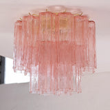 Murano Pink Tronchi Taklampe