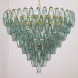 Murano Verde Rialto Poliedri Chandelier Ø75