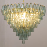 Murano Verde Rialto Poliedri Chandelier Ø75