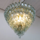 Murano Verde Rialto Poliedri Chandelier Ø75