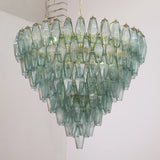 Murano Verde Rialto Poliedri Chandelier Ø75