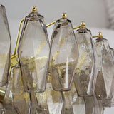 Murano Smoke Poliedri Chandelier Ø75