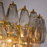 Murano Smoke Poliedri Chandelier Ø75
