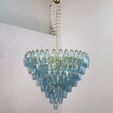 Murano Avio Poliedri Chandelier Ø75 - 143 Glasses