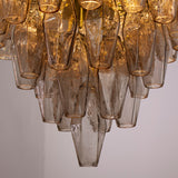 Murano Smoke Poliedri Chandelier Ø75
