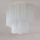Murano White Tronchi Taklampe