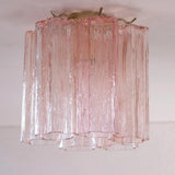 Murano Pink Tronchi Taklampe - 6 Tubes