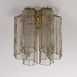 Murano Fume Tronchi Taklampe - 6 Tubes