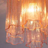 Murano Pink Tronchi Taklampe - 6 Tubes