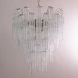 Murano Clear Tronchi Chandelier Ø70 - 56 Tubes