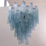 Murano Blue Tronchi Chandelier Ø70 - 56 Tubes