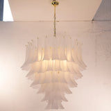 Murano Frosted White Petali Chandelier Ø80