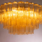 Murano Champagne Tronchi Flush Chandelier Ø70