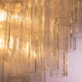 Murano Clear Tronchi Chandelier Ø70 - 56 Tubes