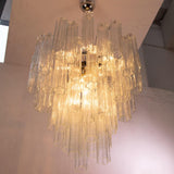 Murano Clear Tronchi Chandelier Ø70 - 56 Tubes