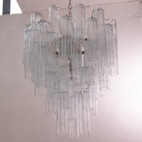 Murano Clear Tronchi Chandelier Ø70 - 56 Tubes