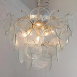 Murano Clear Discs Chandelier Ø60