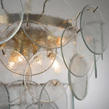 Murano Clear Discs Chandelier Ø60