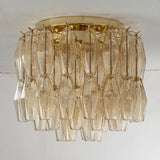 Murano Poliedri Champagne Chandelier Ø45