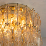 Murano Poliedri Champagne Chandelier Ø45