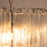 Murano Clear Tronchi Chandelier Ø50 - 36 Tubes