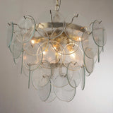 Murano Clear Discs Chandelier Ø60