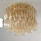 Murano Poliedri Champagne Chandelier Ø45