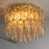 Murano Poliedri Champagne Chandelier Ø45