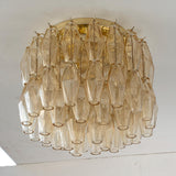 Murano Poliedri Champagne Chandelier Ø45