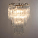 Murano Clear Tronchi Chandelier Ø50 - 36 Tubes