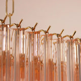 Murano Triedri Pink Chandelier Ø50