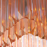 Murano Triedri Pink Chandelier Ø50