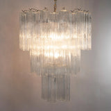 Murano Clear Tronchi Chandelier Ø65 - 48 Tubes
