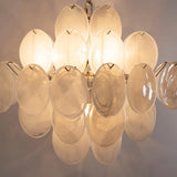 Murano Alabaster Discs Chandelier Ø50