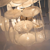 Murano Alabaster Discs Chandelier Ø50