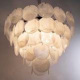 Murano Alabaster Discs Chandelier Ø90