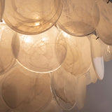 Murano Alabaster Discs Chandelier Ø90