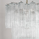 Murano Clear Tronchi Chandelier Ø65 - 48 Tubes