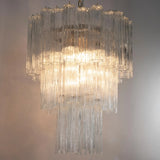 Murano Clear Tronchi Chandelier Ø65 - 48 Tubes