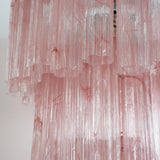 Murano Pink Alabaster Tronchi Chandelier Ø65 - 48 Tubes