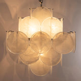 Murano Alabaster Discs Chandelier Ø50
