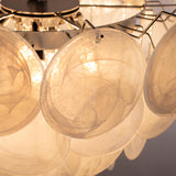 Murano Alabaster Discs Chandelier Ø90