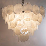 Murano Alabaster Discs Chandelier Ø90