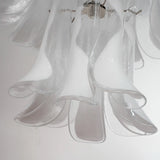 Murano Clear/White Petali Chandelier Ø75