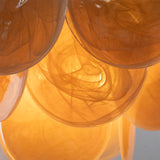 Murano Alabaster Amber Discs Chandelier