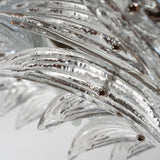 Murano Clear Palmette Chandelier – 2 Tier Ø85