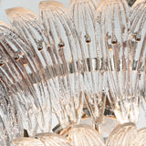 Murano Clear Palmette Chandelier – 2 Tier Ø85